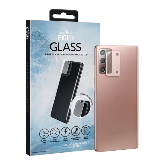 Folie Sticla Camera Samsung Galaxy Note 20 Eiger Fibre Glass Clear