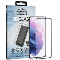 Folie Samsung Galaxy S21 Plus Eiger Sticla 3D Case Friendly Clear Black