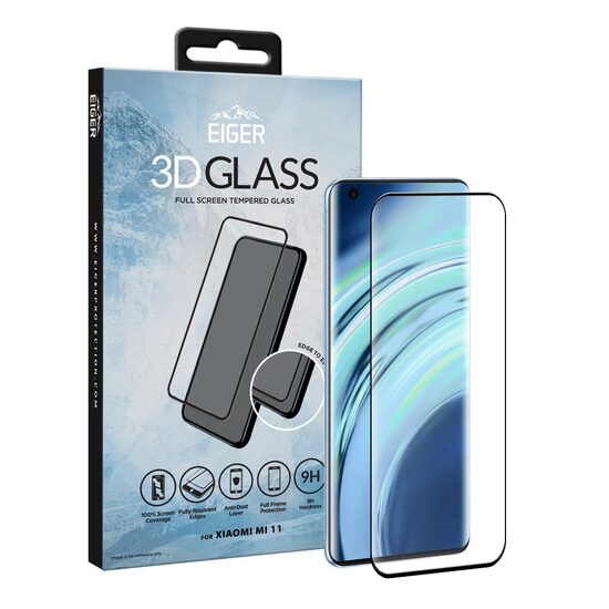 Folie Xiaomi Mi 11 Eiger Sticla 3D Case Friendly Clear Black