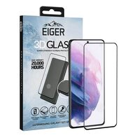 Folie Samsung Galaxy S21 Ultra Eiger Sticla 3D Edge to Edge Clear Black