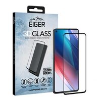 Folie Oppo Find X3 Lite Eiger Sticla 3D Case Friendly Clear Black