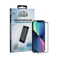 Folie iPhone 13 Pro Max Eiger Sticla 3D Edge to Edge Clear Black