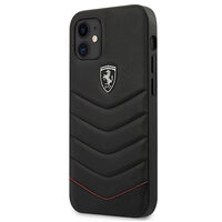 Husa iPhone 12 Mini Ferrari Off Track Quilted Negru