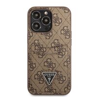 Husa iPhone 13 Pro Guess 4G Saffiano Double Card Maro
