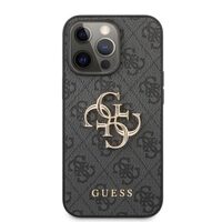 Husa iPhone 13 Pro Max Guess PU 4G Metal Logo Gri