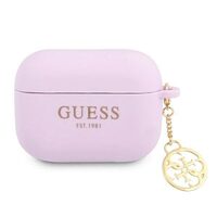 Case Airpods Pro Guess Silicon 4G Charms Purple