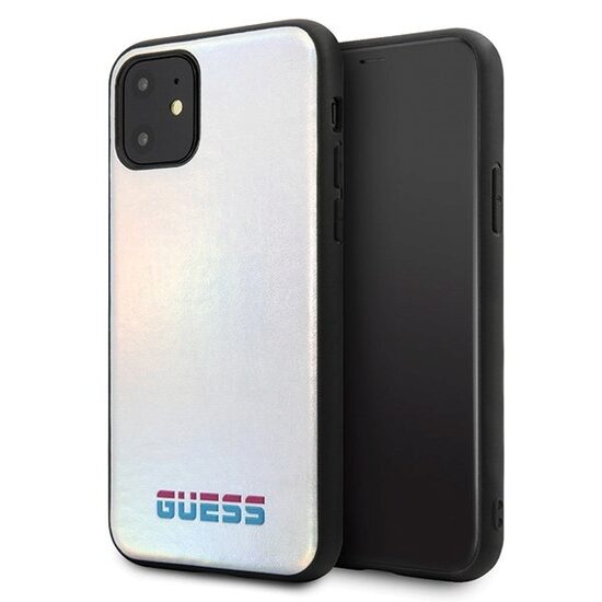 Husa iPhone 11 Pro Max Guess Iridescent Argintiu