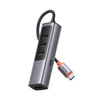 Multihub Mcdodo 5 in 1 Type-C USB3.0x4+PD, 100W Grey