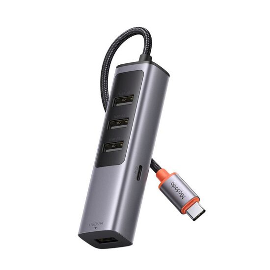 Multihub Mcdodo 5 in 1 Type-C USB3.0x4+PD, 100W Grey