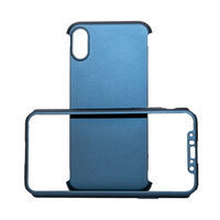 Carcasa iPhone X / XS Just Must Defense 360 Navy (3 piese: protectie spate, protectie fata, folie Fl