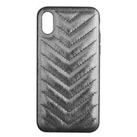 Carcasa iPhone XS / X Just Must Forla III Black (lucios, margini flexibile)