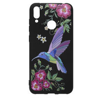 Husa Huawei Y7 2019 Just Must Silicon Printed Embroidery Colibri