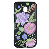 Husa Samsung Galaxy J3 (2017) Just Must Silicon Printed Embroidery Flowers