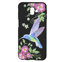 Husa Samsung Galaxy J6 Plus Just Must Silicon Printed Embroidery Colibri