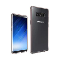 Carcasa Samsung Galaxy Note 8 Just Must Pure II Pink (spate transparent, margini flexibile)