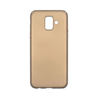 Husa Samsung Galaxy A6 2018 Just Must Uvo Gold(material fin la atingere, slim fit)