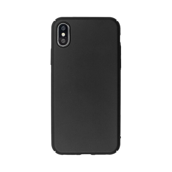 Carcasa iPhone XS / X Just Must Uvo Black (material fin la atingere, slim fit)