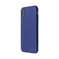 Carcasa iPhone X / XS Just Must Uvo Navy (material fin la atingere, slim fit)