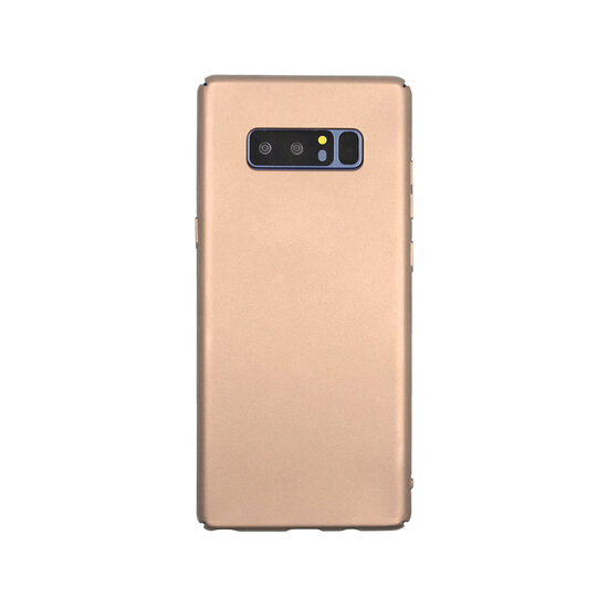 Carcasa Samsung Galaxy Note 8 Just Must Uvo Gold (material fin la atingere, slim fit)