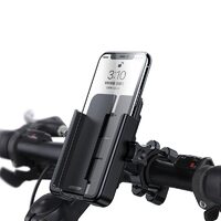 Suport Telefon pentru Bicicleta Joyroom Black (rotatie 360 grade, prindere de ghidon)