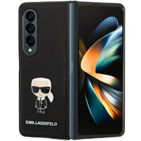 Husa Samsung Galaxy Z Fold4 Karl Lagerfeld Saffiano Ikonik Negru