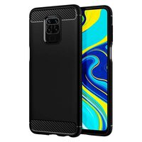 Husa Xiaomi Redmi Note 9 / Redmi 10X 4G Lemontti Carbon Case Flexible Negru