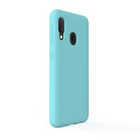 Husa Samsung Galaxy A20e Lemontti Liquid Silicon Tiffany Blue