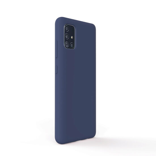 Case Samsung Galaxy A51 4G Lemontti Liquid Silicon Dark Blue