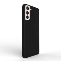Husa Samsung Galaxy S21 Lemontti Liquid Silicon Black