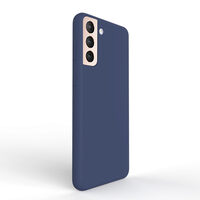 Husa Samsung Galaxy S21 Lemontti Liquid Silicon Dark Blue