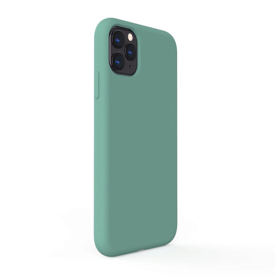 iPhone 11 Pro Case Lemontti Liquid Silicon Forest Green