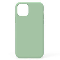 iPhone 11 Pro Max case Lemontti Liquid Silicon Light Green