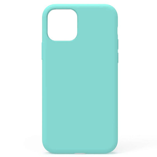 Case iPhone 11 Pro Max Lemontti Liquid Silicone Tiffany Blue