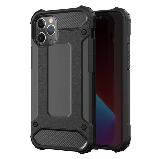 iPhone 12 Pro Max Case Lemontti Hybrid Armor Black