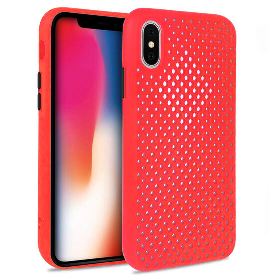 Husa iPhone X / XS Lemontti Bubble Rosu