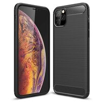 Husa iPhone 11 Pro Lemontti Carbon Negru