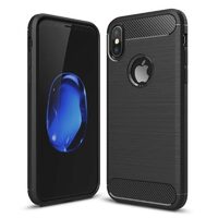 Husa iPhone X / XS Lemontti Carbon Negru
