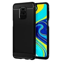 Husa Xiaomi Redmi Note 9 Lemontti Carbon Negru