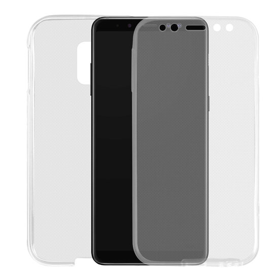 Husa Samsung Galaxy A8 Plus (2018) Lemontti Silicon Full Cover 360 Transparent