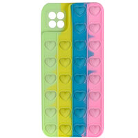 Husa Samsung Galaxy A22 4G Lemontti Heart Pop it Multicolor 4