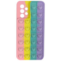 Husa Samsung Galaxy A32 4G Lemontti Heart Pop it Multicolor 3