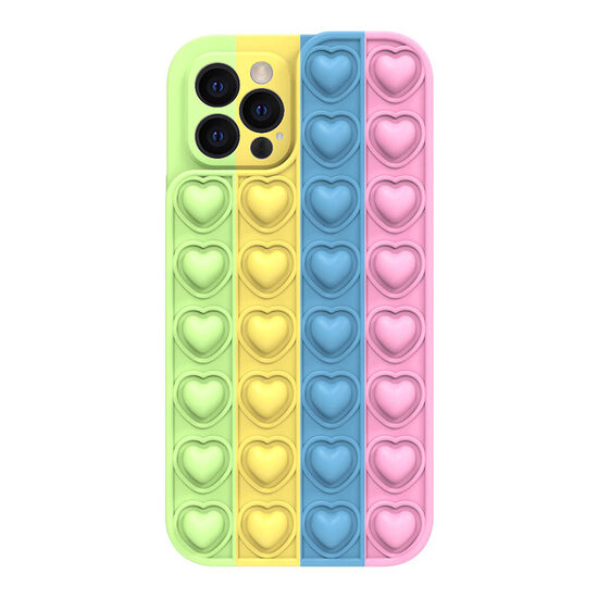 iPhone 13 Pro Max case Lemontti Heart Pop it Multicolor 4