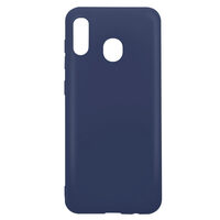 Husa Samsung Galaxy A20 / A30 Lemontti Silicon Silky Albastru Inchis