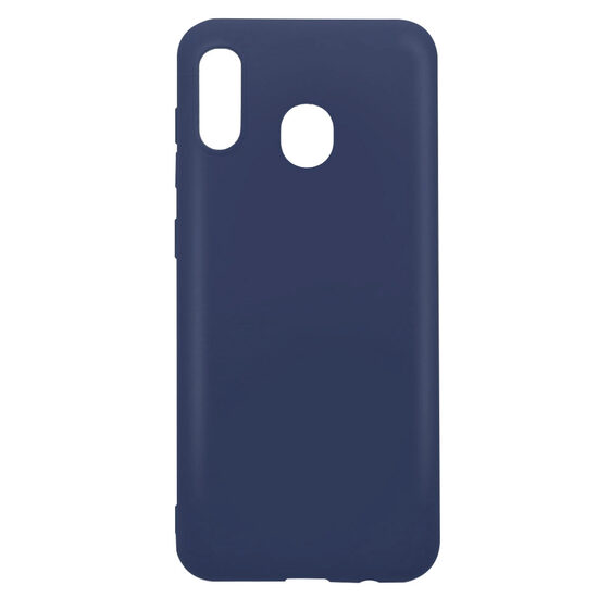 Husa Samsung Galaxy A20 / A30 Lemontti Silicon Silky Albastru Inchis