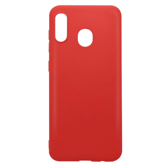 Husa Samsung Galaxy A20 / A30 Lemontti Silicon Silky Rosu
