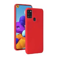 Husa Samsung Galaxy A21s Lemontti Silicon Silky Rosu