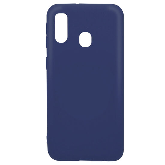 Husa Samsung Galaxy A40 Lemontti Silicon Silky Albastru Inchis