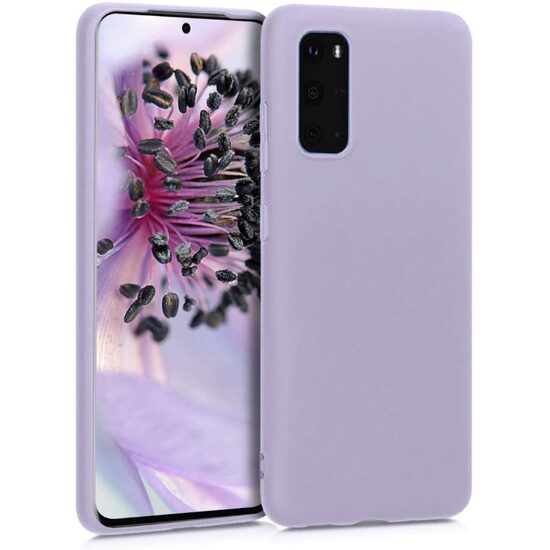 Samsung Galaxy S20 Plus Case Lemontti Slim Silicone Lavender