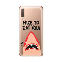 Husa Samsung Galaxy A7 (2018) Lemontti Silicon Art Nice To Eat You