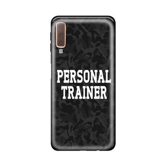 Case Samsung Galaxy A7 (2018) Lemontti Silicon Art Personal Trainer
